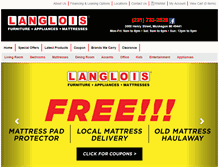 Tablet Screenshot of langloisstore.com